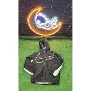 Nike Jacket Boys Size‎ XS 3-4 Yrs Puffer Long Sleeve Pocket Zip Up Big Logo